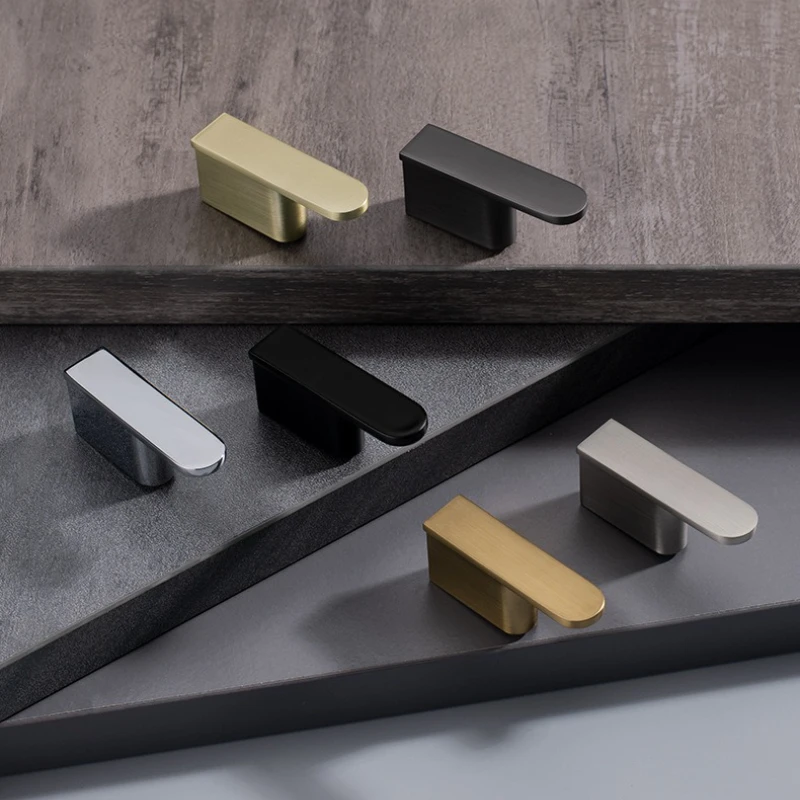 Zinc Alloy Cabinet Door Handle Golden Simple Drawer Shoe Cabinet Luxury Bar Cabinet Cupboard Dresser Pulls Furniture Accessories