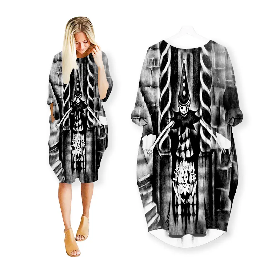 Cavving 3D Print Rock Band Fashion Funny Shirt Pak Harajuku Top Vrouwen Anime Gown Logo Vrouwen Rok Lange-mouwen Jurk