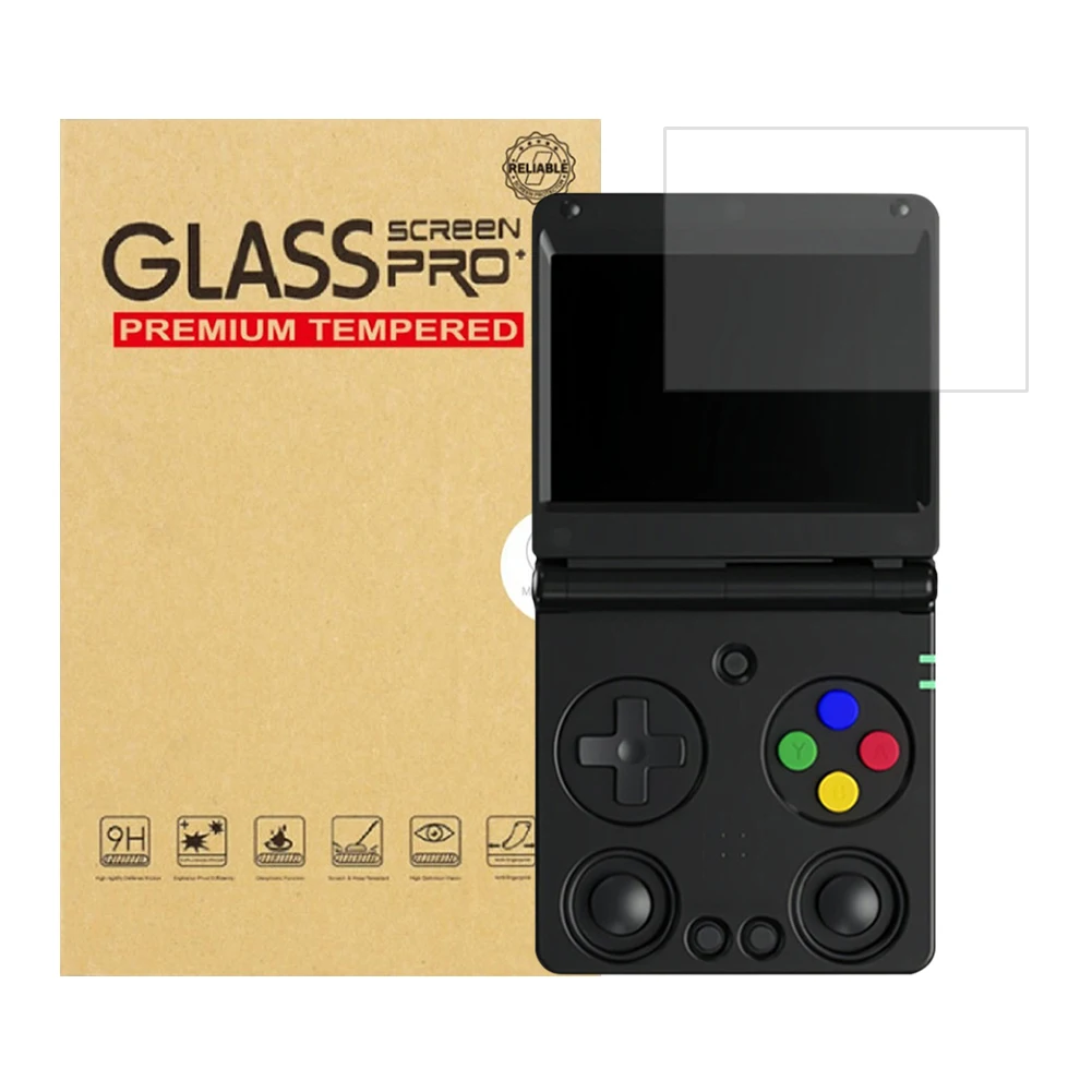 

2Pcs Screen Protector Anti-scratch Protective Film Tempered Film Game Accessories for Anbernic RG34XXSP