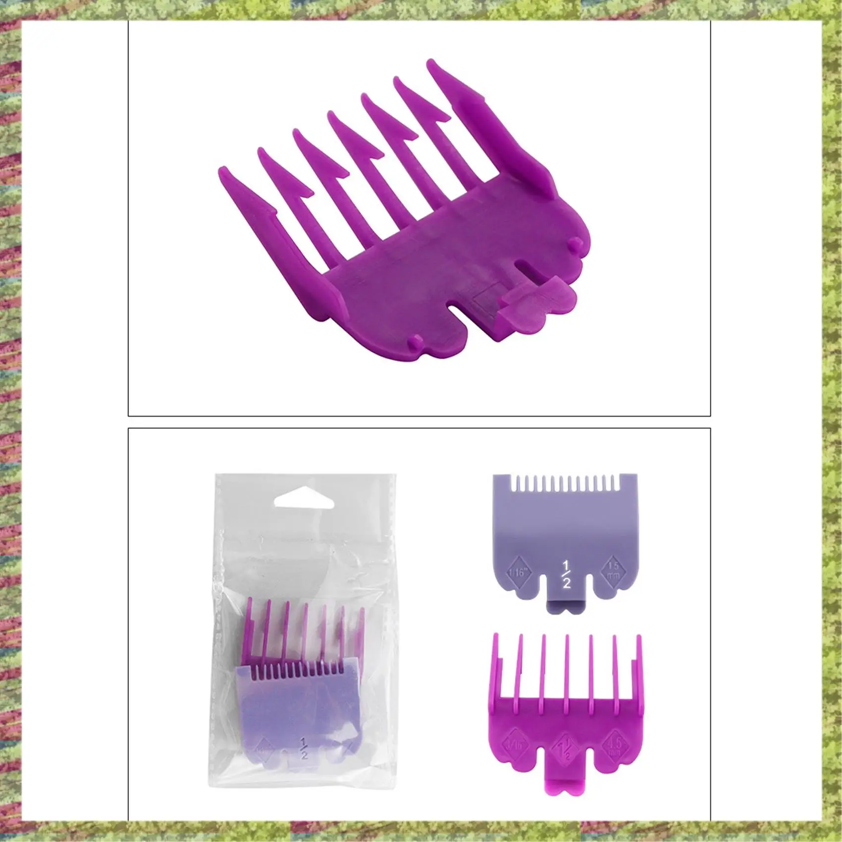 ABKB 4 шт./компл., направляющая для машинки для стрижки волос, расческа-триммер для бороды, триммерная головка, сменная расческа для бритвы, лезвие для машинки для стрижки, рукав для резки