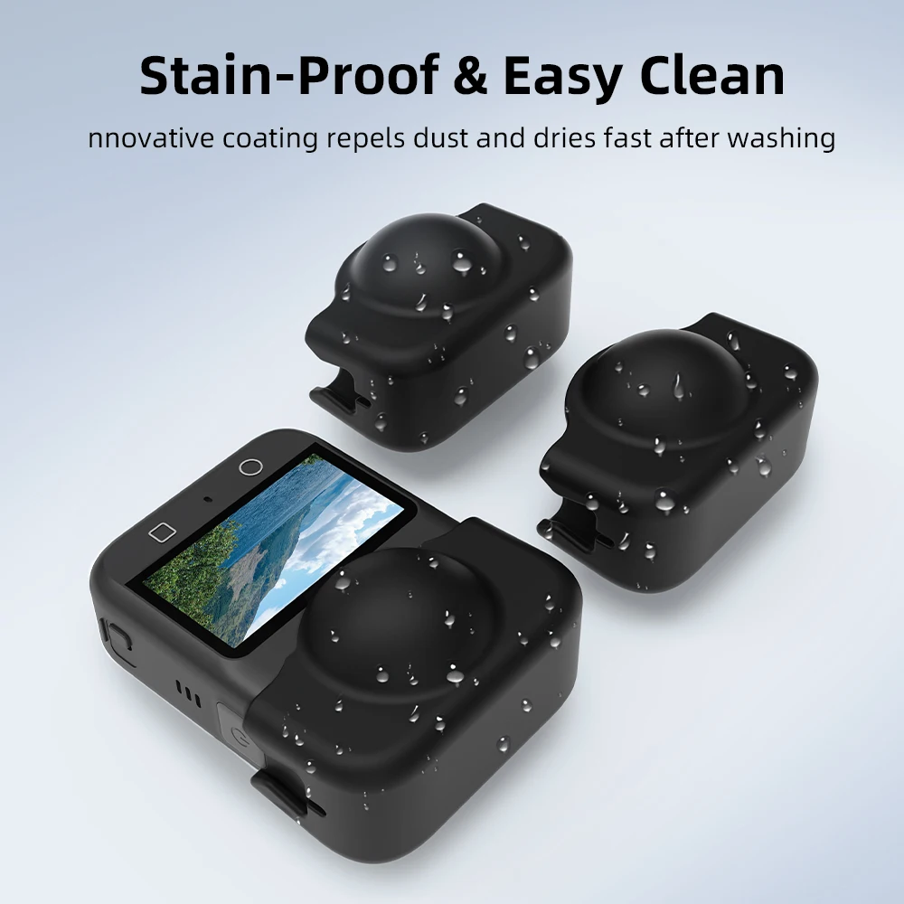 Flymile غطاء العدسة ل DJI OSMO 360 غطاء من السيليكون المضادة للخدش حامي غطاء ملحقات الكاميرا البانورامية