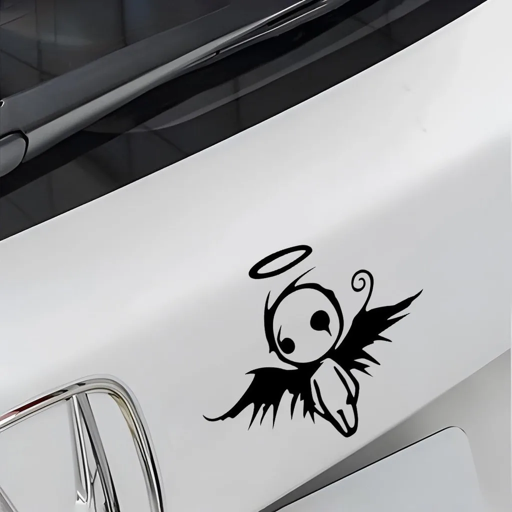1Pc Reflective Angel Wings Waterproof Vinyl Decal Fade Resistant Stickers Fit Car Motorcycle Fuel Tank Windshield