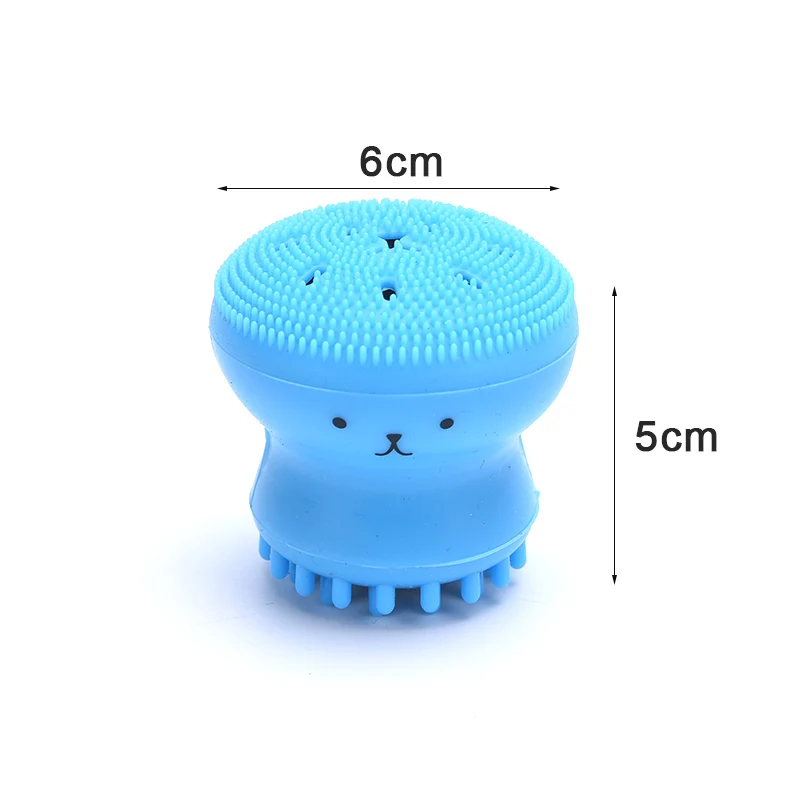 クリエイティブタコ形状細孔クリーナーエクスフォリエーター顔ブラシ洗顔ブラシシリコーン洗顔ブラシ洗顔製品