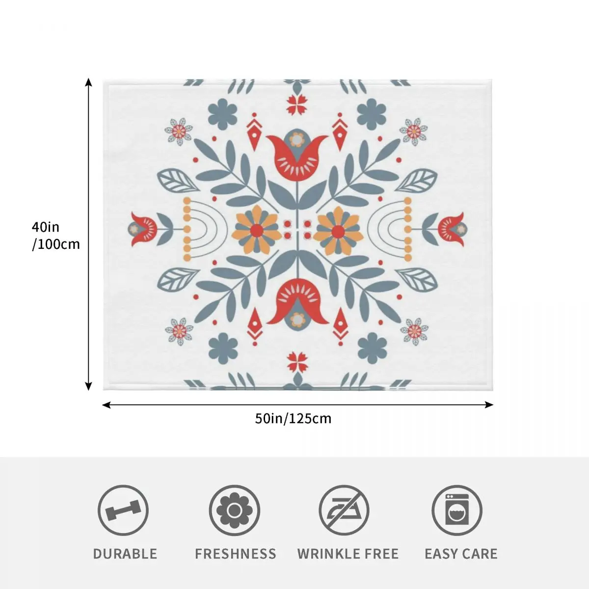 بطانية رمي شعبية إسكندنافية حرارية للسفر الأربعاء التخييم بطانيات الأرائك الزخرفية #4