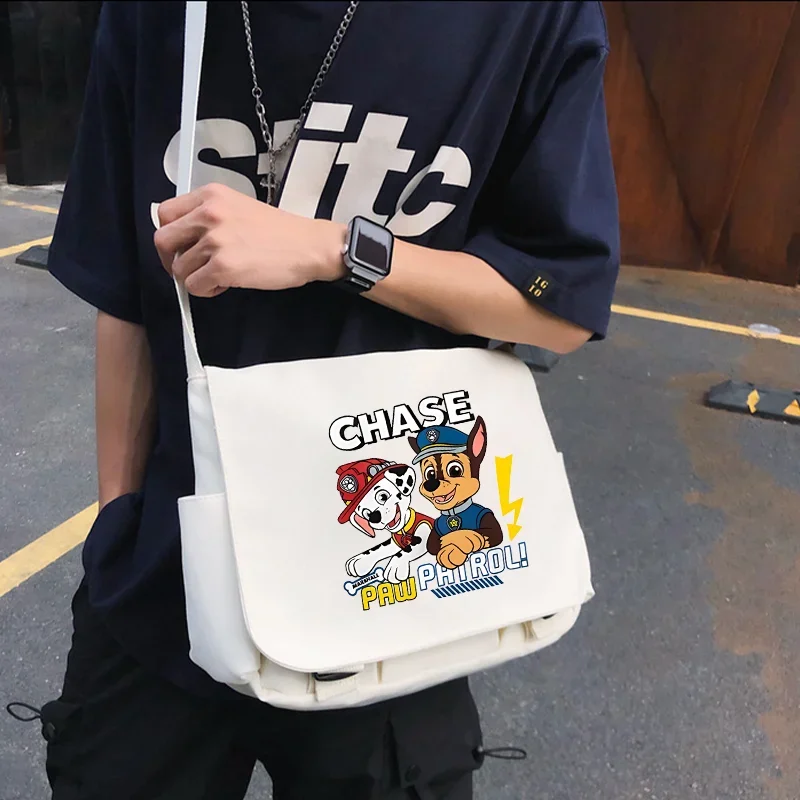 

Paw Patrol Portable Shoulder Bags Chase Skye Cute Messenger Bag Large Capacity Cartoon Anime Graphic Print Handbags Party Gifts