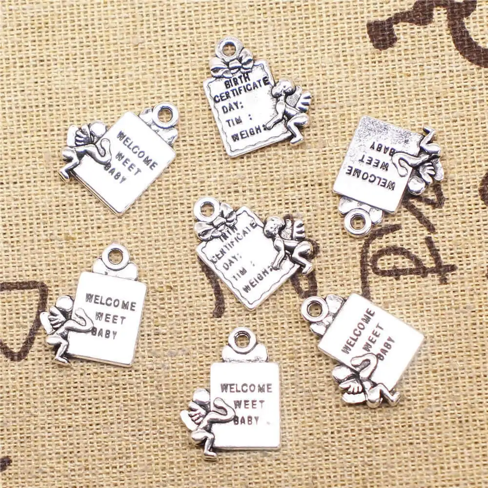 80pcs Wholesale Jewelry Lots Love Letter Charms Pendant Supplies For Jewelry Materials 15x19mm