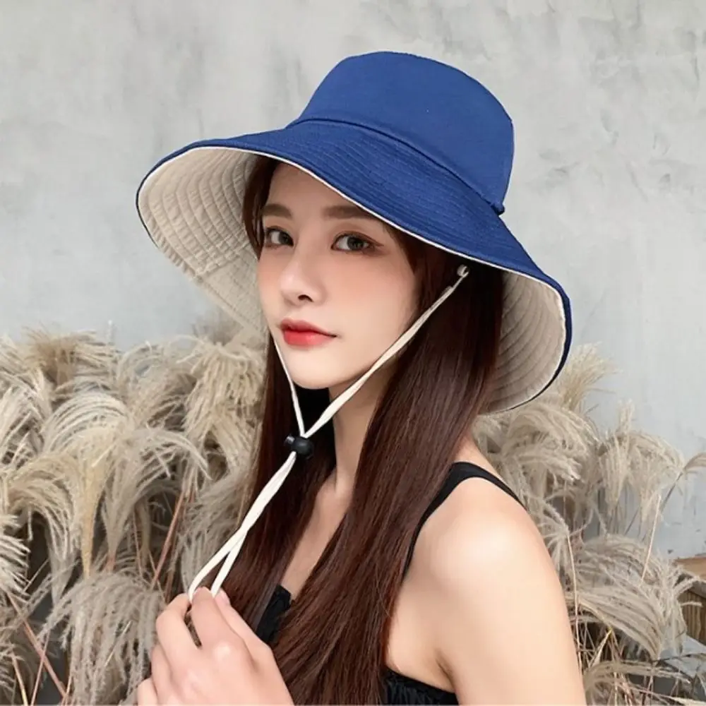 Portable Anti-UV Panama Hat Foldable Fisherman Cap Sun Hat Beach Cap Bucket Hat