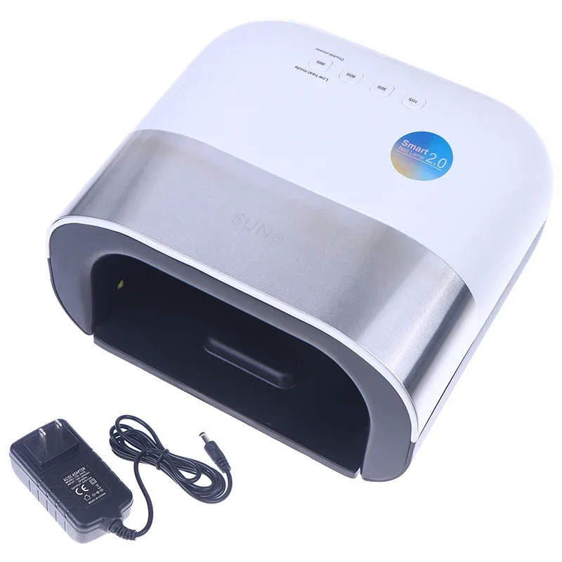 เครื่องอบเล็บ Smart 2.0 48W หลอดไฟยูวีแอลอีดี พร้อมตัวตั้งเวลาอัจฉริยะ หน่วยความจำ จอแสดงผลตัวจับเวลาแบบดิจิตอลที่มองไม่เห็น เครื่องอบเล็บ