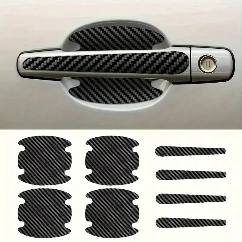Pegatina antiarañazos para puerta de coche, pegatina de protección transparente para manija de puerta, película de superficie de pintura, accesorios para coche, 8 Uds.