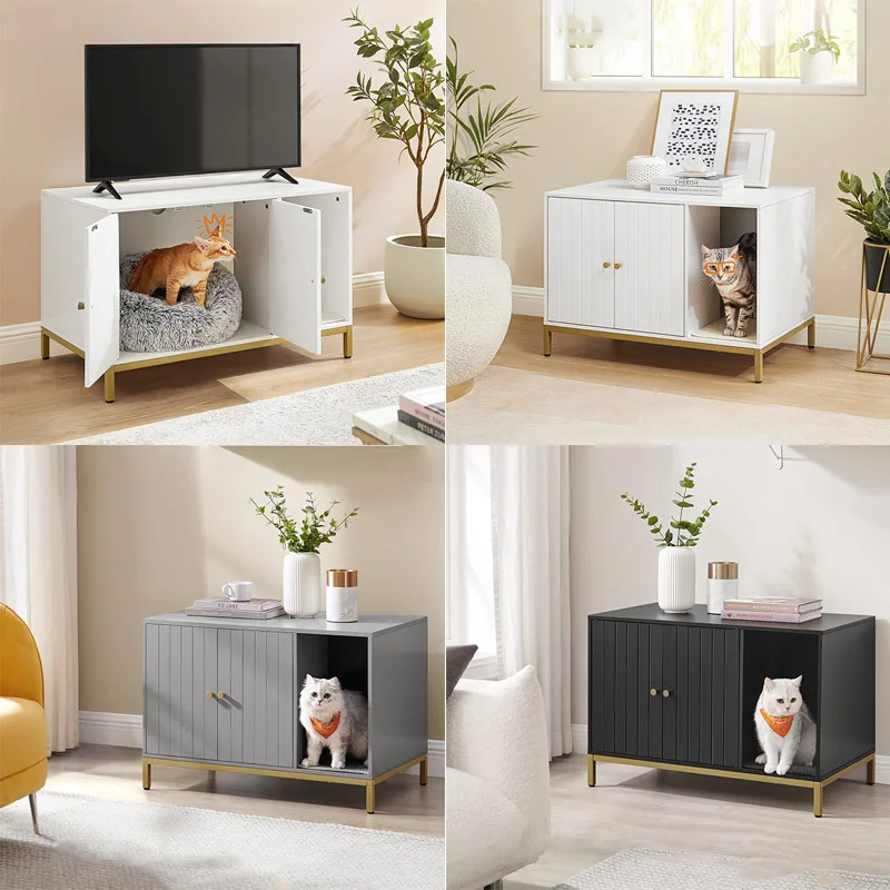 Large hidden cat litter box cat toilet pet furniture cat litter storage storage side cabinet