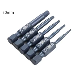 1pc 50mm Length Hexagon Screwdrivers H1.5-H5 Hex Screwdriver Bits Alloy Steel Magnetic Electric Drill Bit Screwdriver Hand Tools