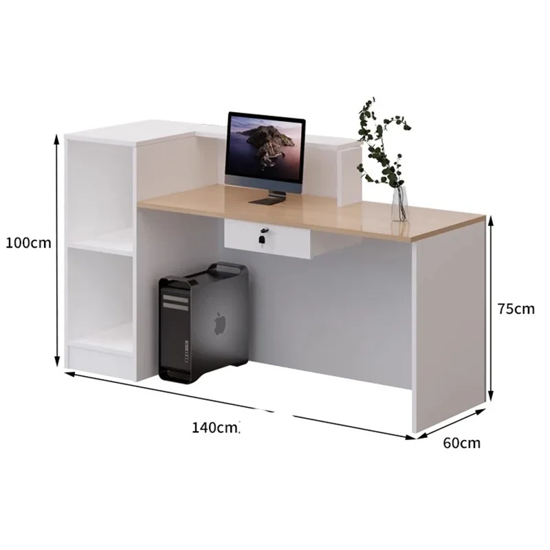 Hair Salon Beauty Reception Desk Counter Simple Modern Salon Reception Desks Luxury Escritorio De Recepcion Salon Furniture