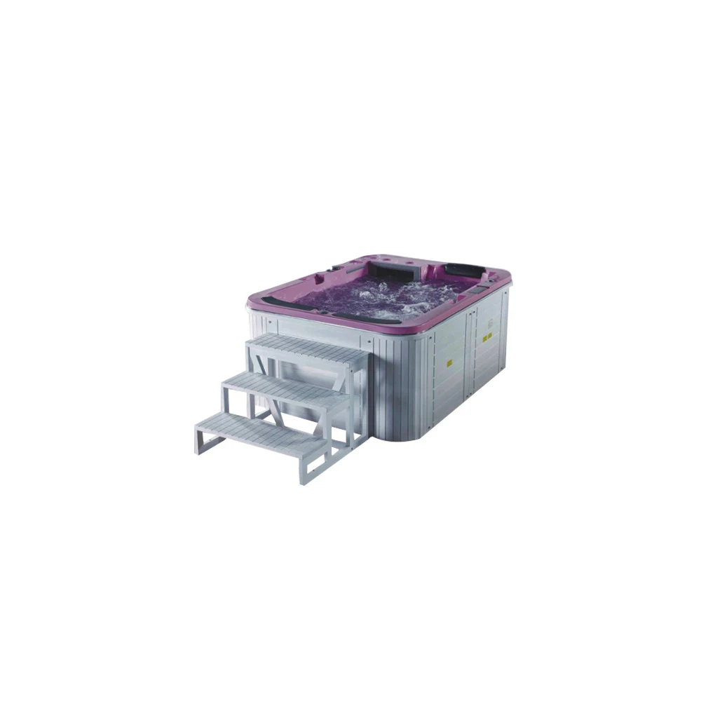 3 person rectangular SPA surf massage outdoor bathtub acrylic smart constant temperature hotel hot spring spa pool 2 sit 1 lie