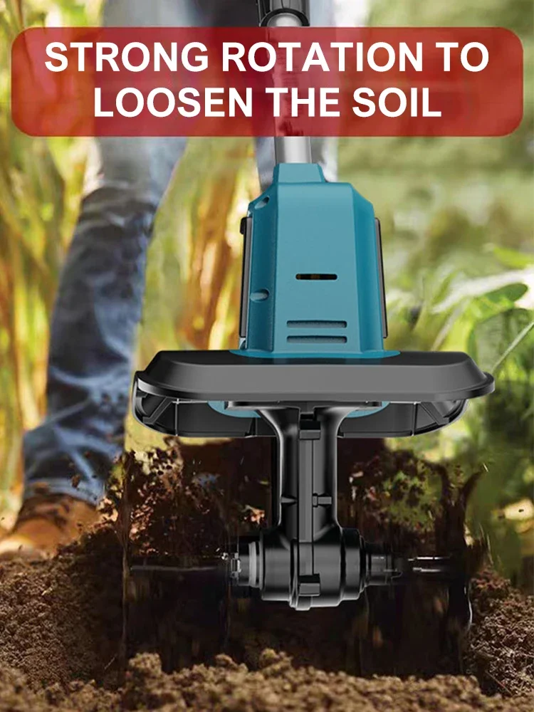 Nieuwe tuinbodelasmachine, micro-grondbewerkingsmachine, landbouwgronddraaimachine, elektrische schoffelgraafmachine voor landbouwgrond