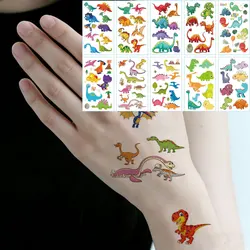 10 Sheets Cartoon Fake Tattoos Dinosaur Excavator Mermaid Unicorn Tattoo StickersWaterproof Temporary Tattoos for Woman And Men