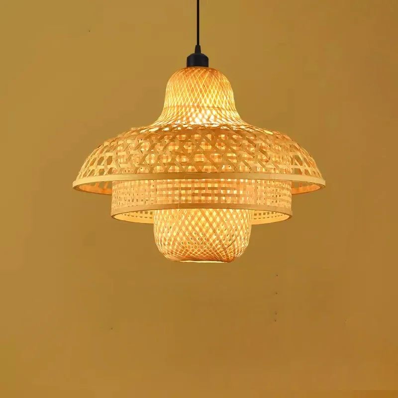 

TINNY современный бамбуковый плетеный подвесной светильник модное искусство ресторан барная стойка кафе-бар проживание в семье украшение чайной комнаты свет