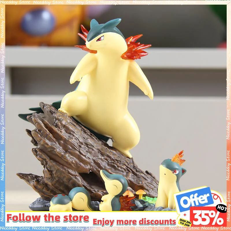 

In Stock Anime Figures A Day With Benny Figures Typhlosion Figurine Collect Pvc Statue Desk Decoration Birthday Gift Custom Toys