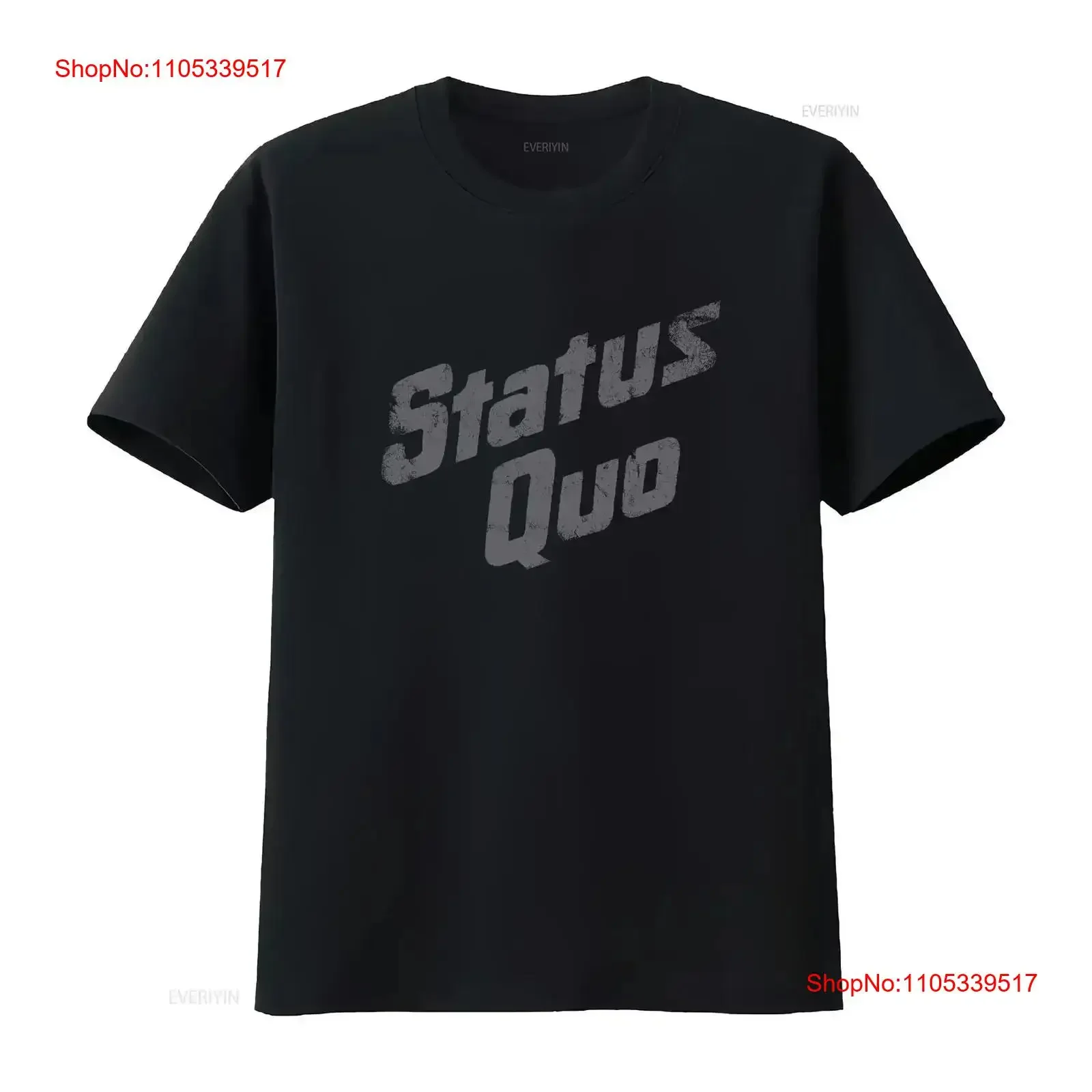 Status Quo Men's Vintage Retail T shirt Small Black Washed graphic homme Slightly Comfortable Stylish Soft  vintage Washed