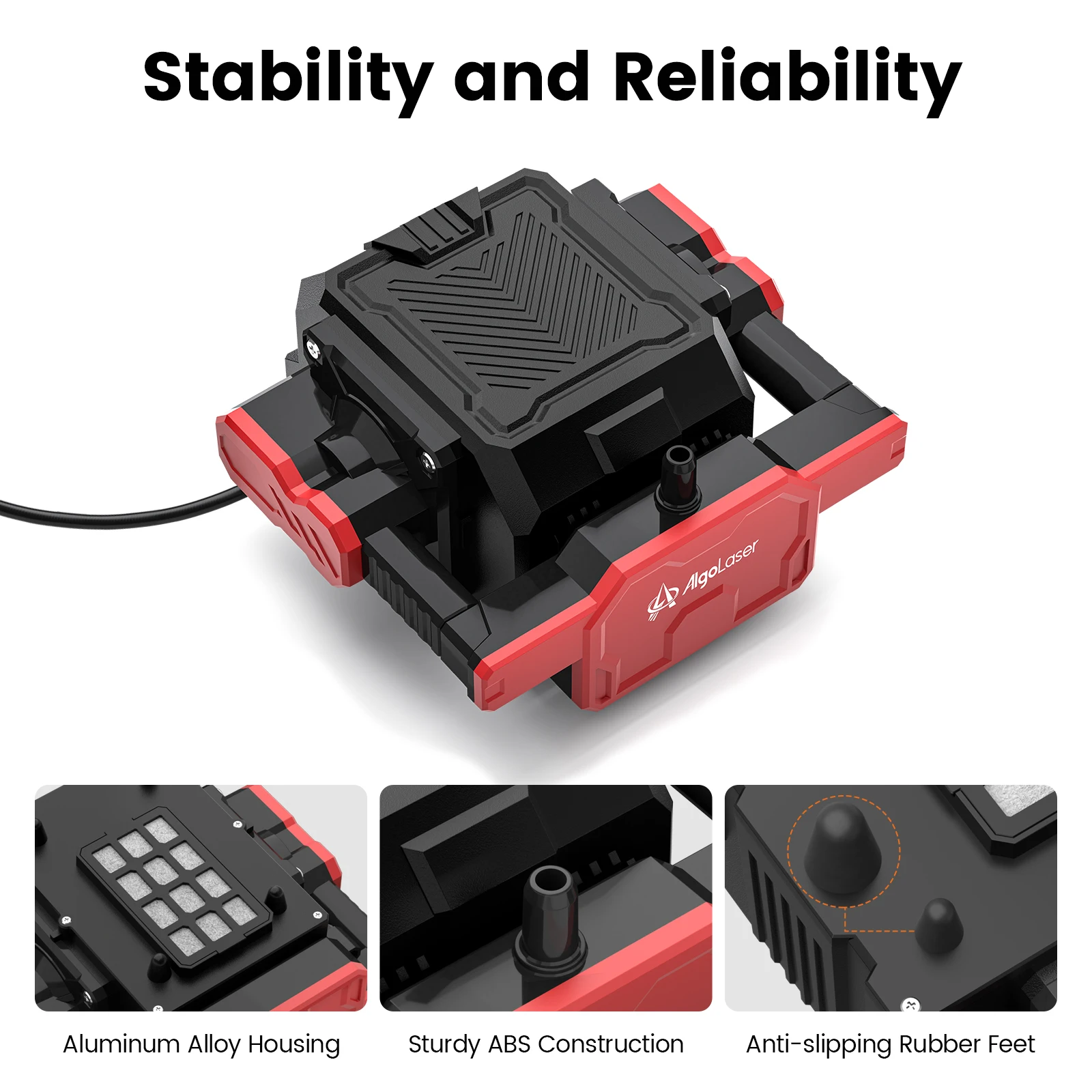 AlgoLaser Air Pump 0‑30L Adjustable Air Assist Pump for Laser Engraver Cutting Machine Module Protection Clean Cutting Surface For Alpha MK2 Delta DIY KIT Series Laser Engraving Accessories