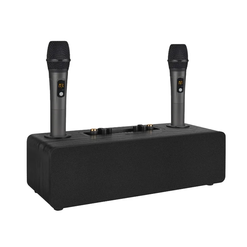 

Hyun microphone, audio, k-song integrated Bluetooth speaker, wireless dual-wheat home singing stereo