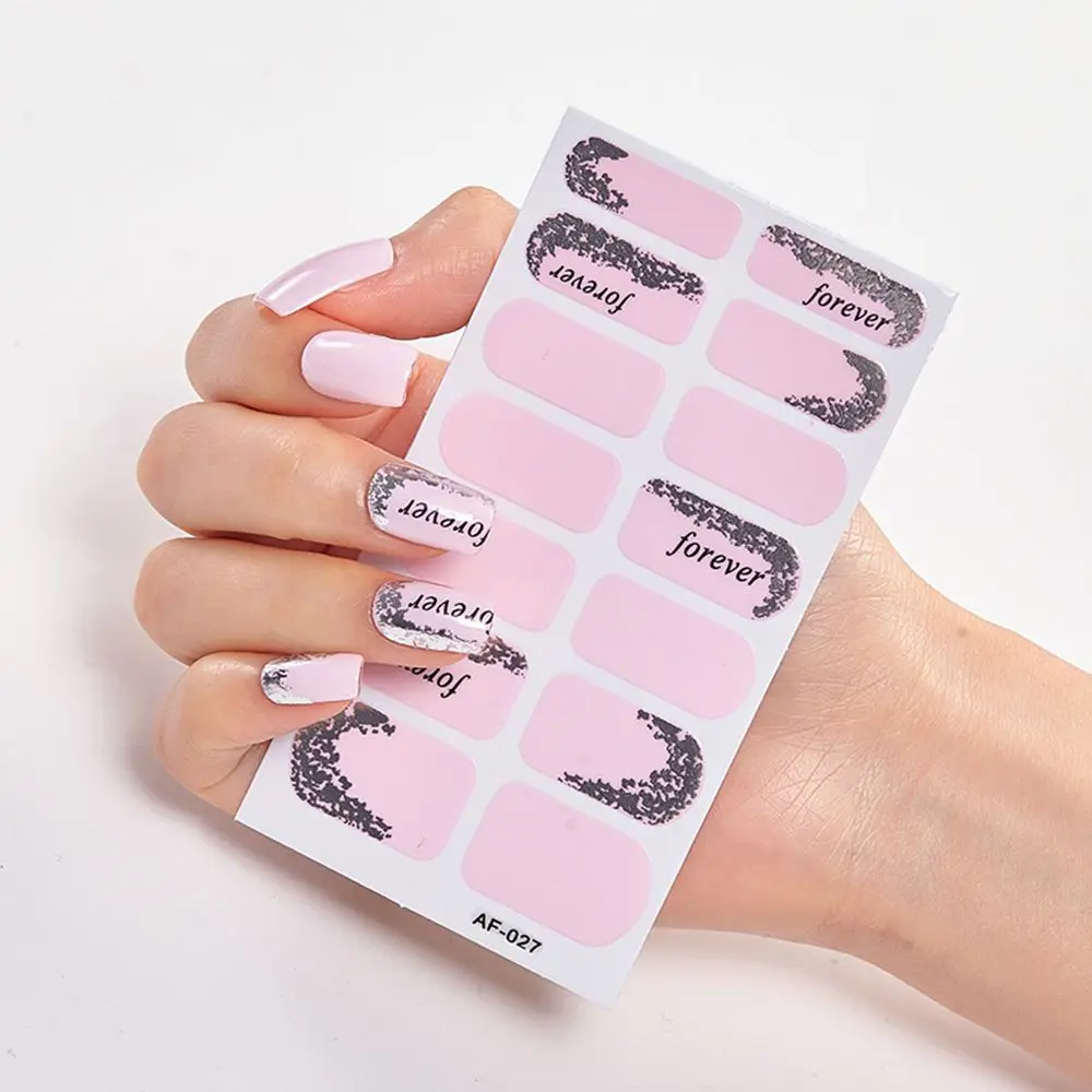 

DIY Self Adhesive Press On Nail for Women Girls Nail Polish Strips Nail Stickers Full Nail Wraps Nail Art Decal