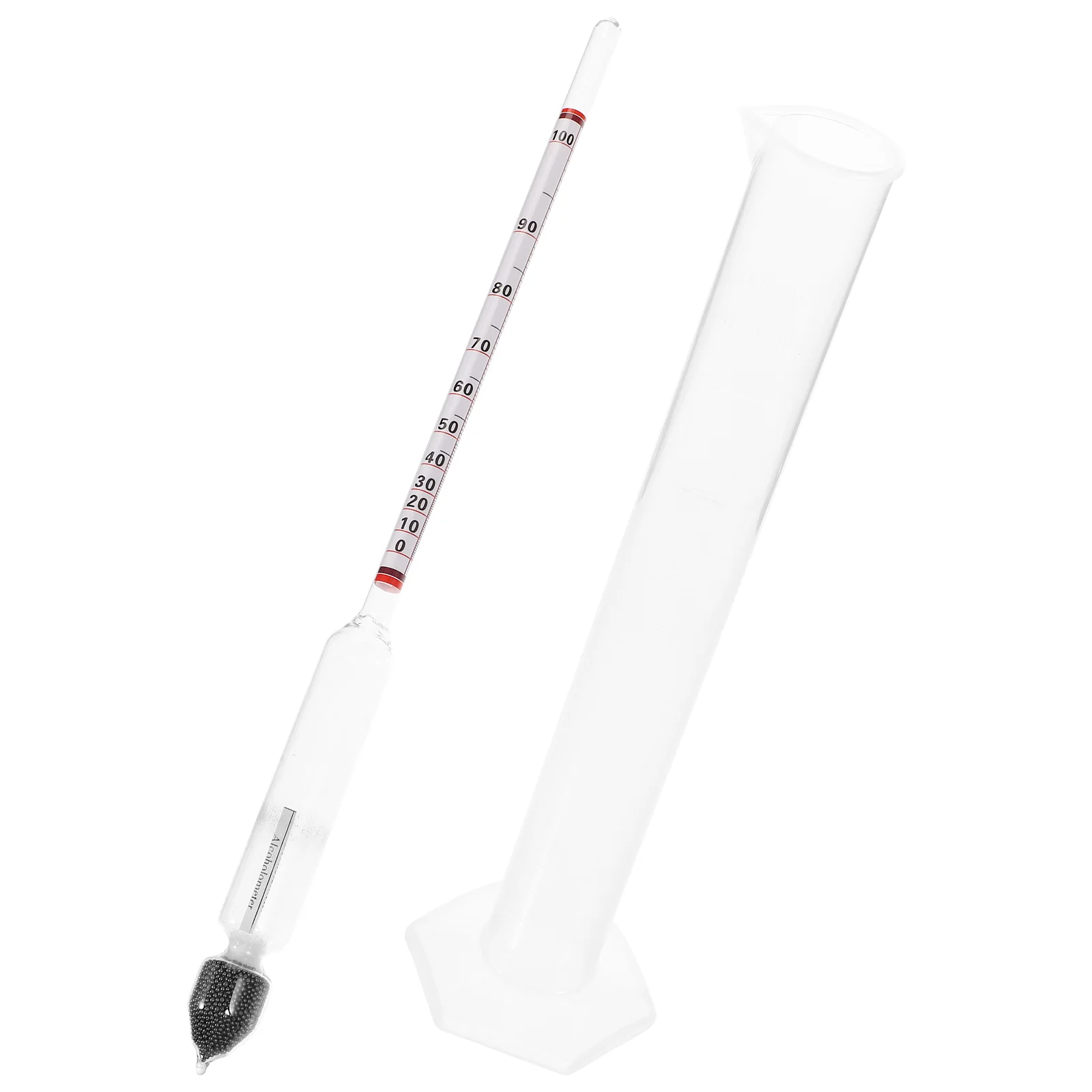 High Precision Hydrometer Alcohol Tester for Accurate Readings Home Brew Beer Wine Meter and Cylinder Kit