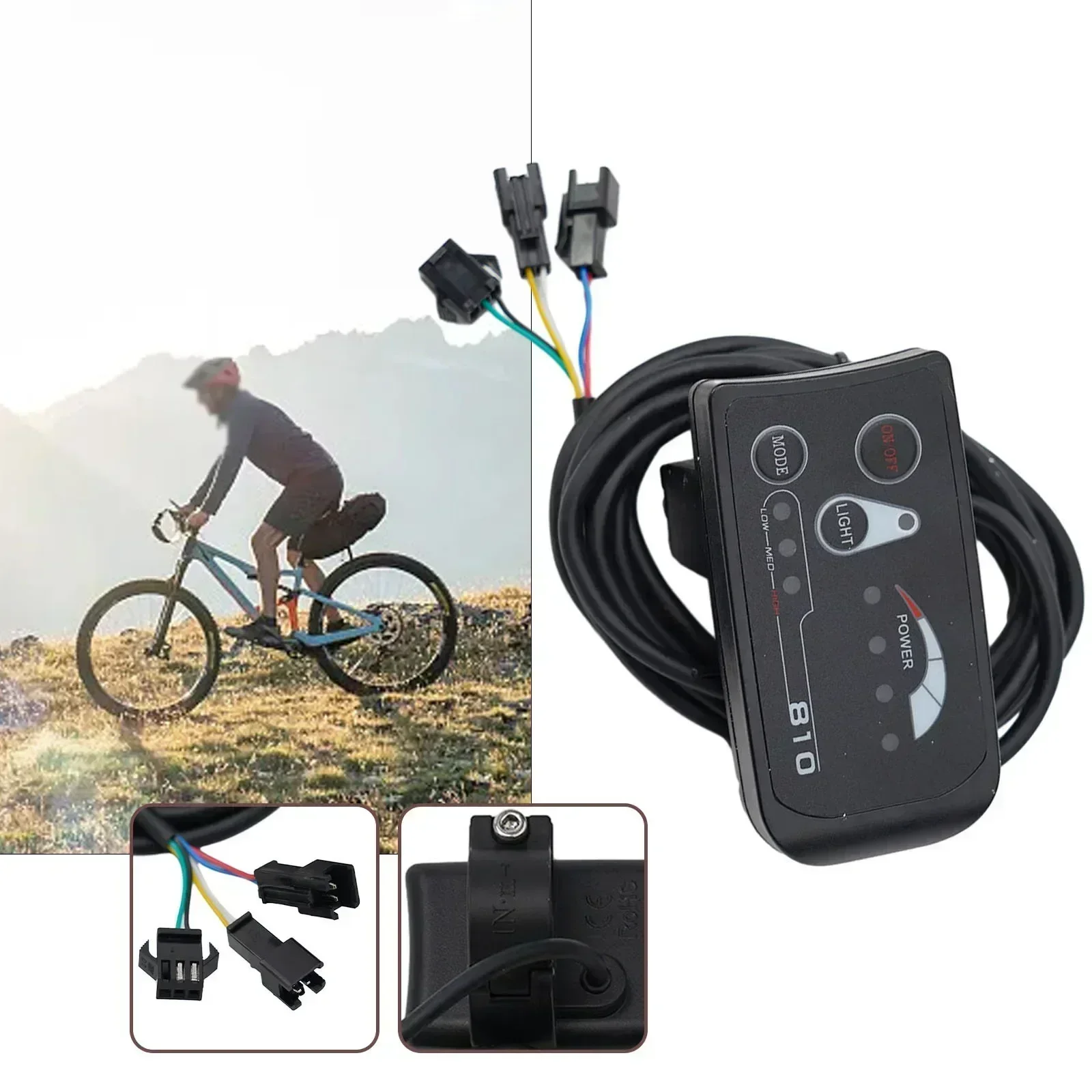 24V/36V/48V Electric Bicycle E-Bike 810 LED Display Controller Plastic Panel High Quality Electric Bicycle Accessories