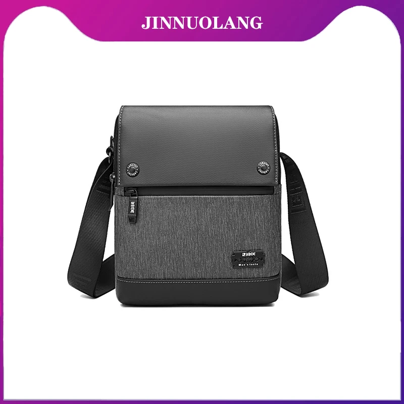 JINNUOLANG-Bolso de hombro multifuncional para hombre, bandolera Oxford informal, a la moda, para adolescentes, iPad