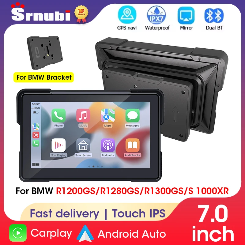 7 بوصة لسيارات BMW نظام تحديد المواقع والملاحة المحمولة للدراجات النارية الملاح اللاسلكي CarPlay أندرويد السيارات مع بلوتوث Ipx7 مقاوم للماء HD IPS #1