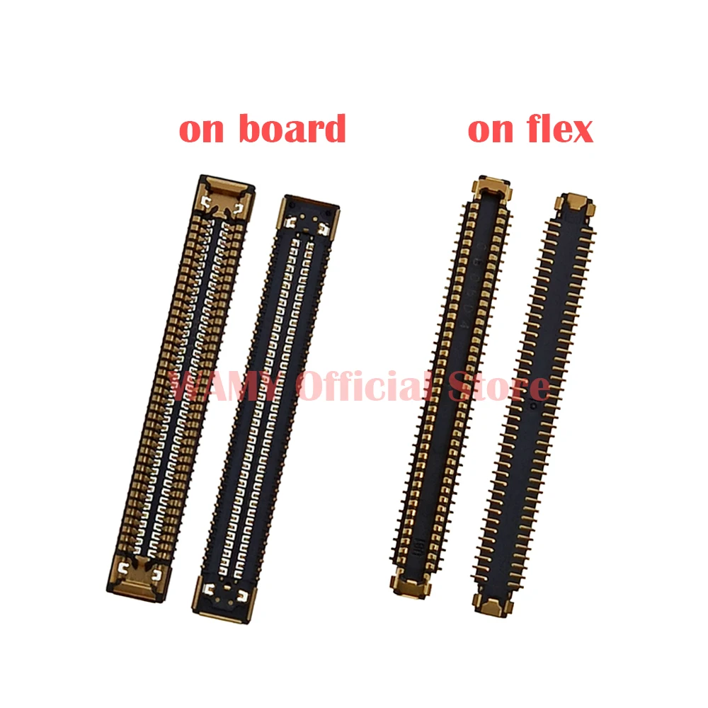 2-5Pcs 78Pin LCD Display Screen FPC Connector Port For Samsung Galaxy A31 A315F A41 A51 A515F A71 A80 On Mainboard / Flex Cable