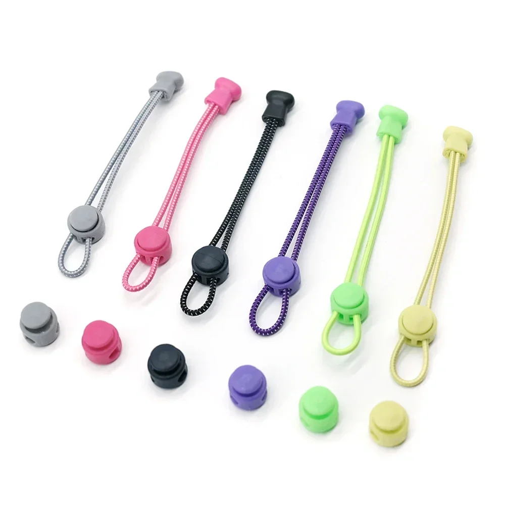 Child Adult Shoes Laces Without Tying Stretching Locks Round Elastic Shoelaces Quick Release Adjustable Shoes Buckle Accessories image 5