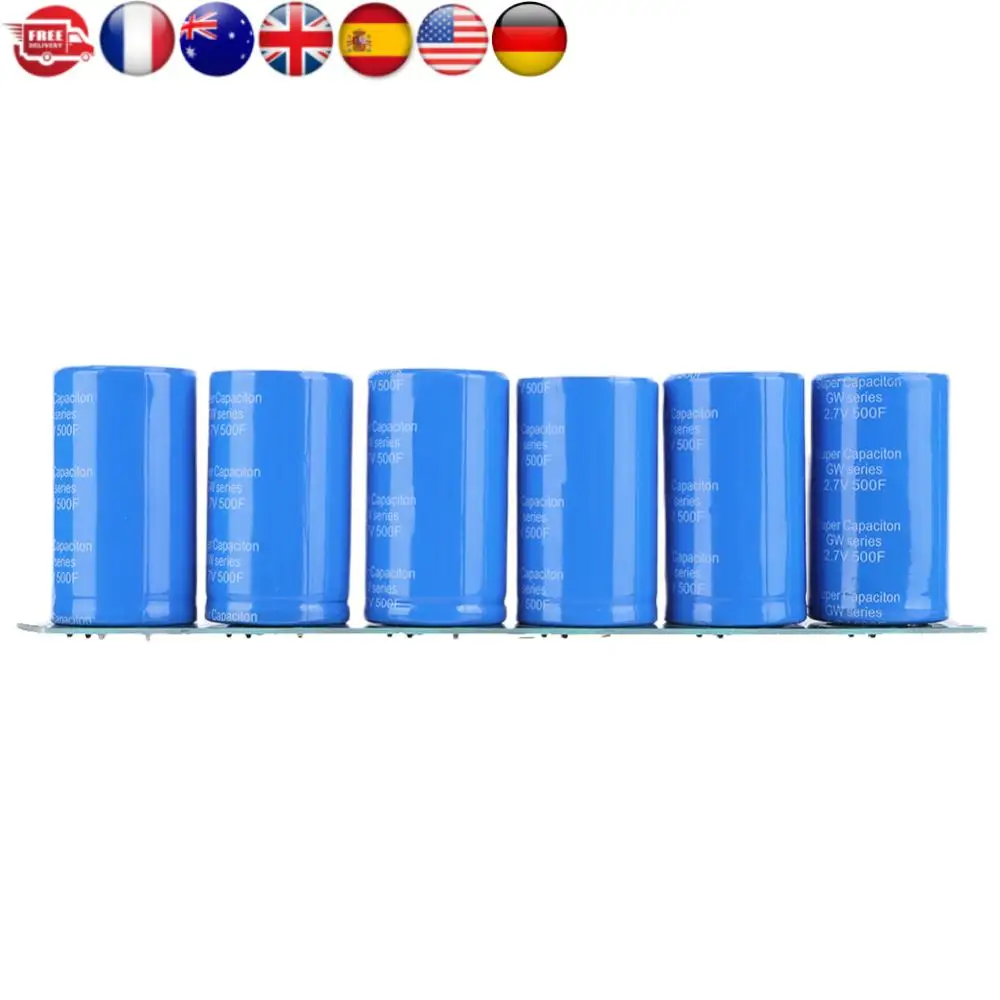 

Конденсатор Фарада 16 В 83F Электронный выпрямитель с защитной платой Регулятор напряжения Выпрямитель Аксессуары для аккумуляторов