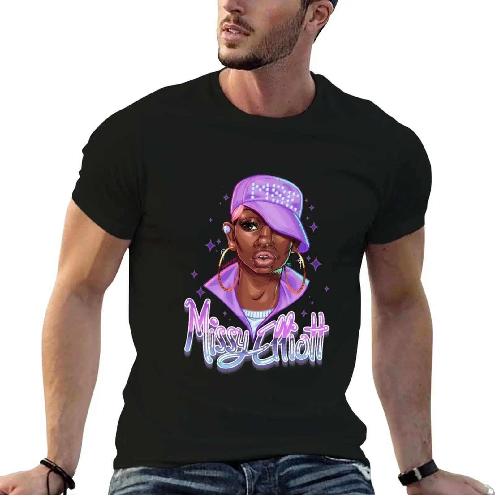 Missy Elliot T-Shirt Fashion Letter Print T-Shirt