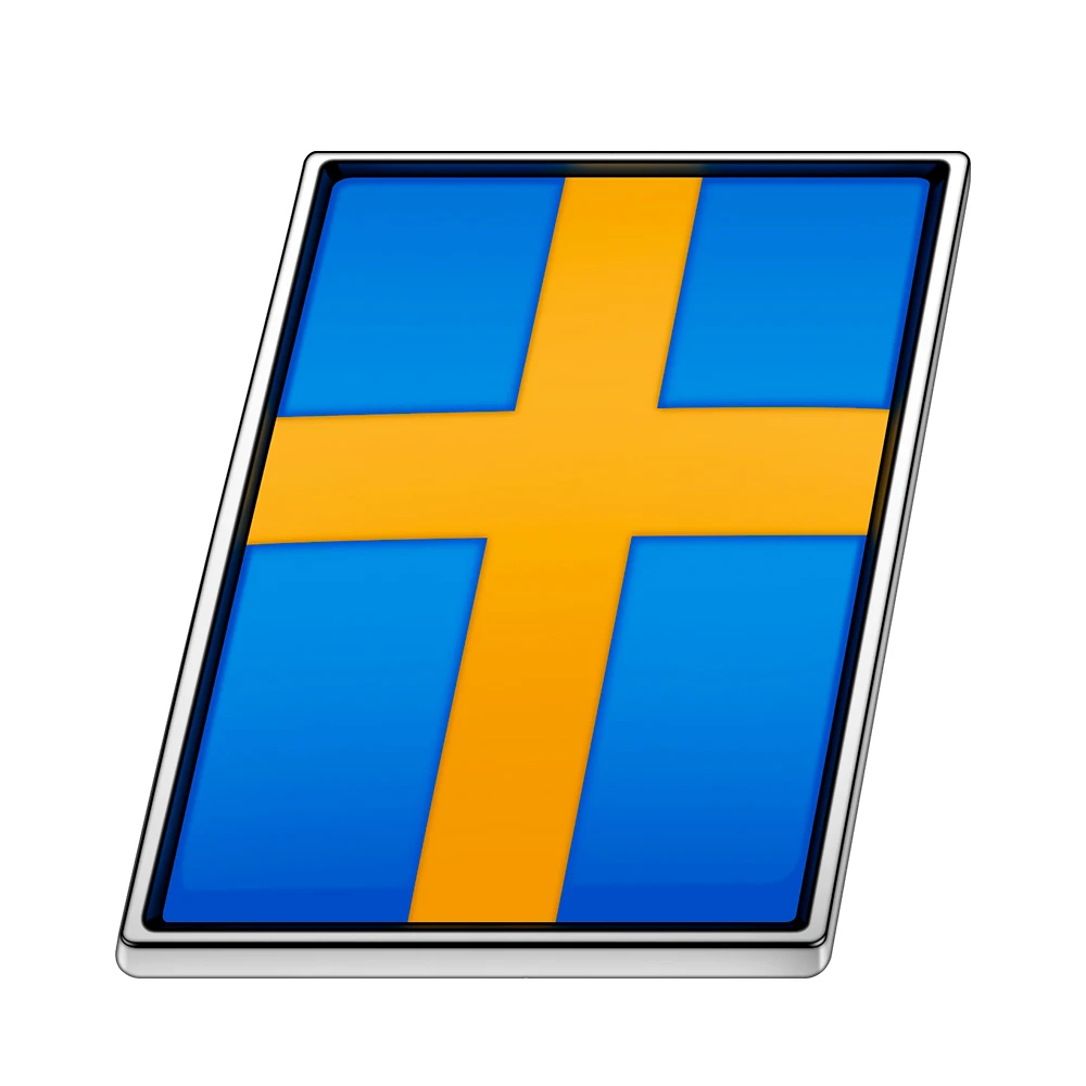 

Металлический Шведский флаг, наклейка на багажник для Volvo XC90, S90, XC60, XC40, V90, S60, V60, V40, S40, S80, Polestar, Volvo