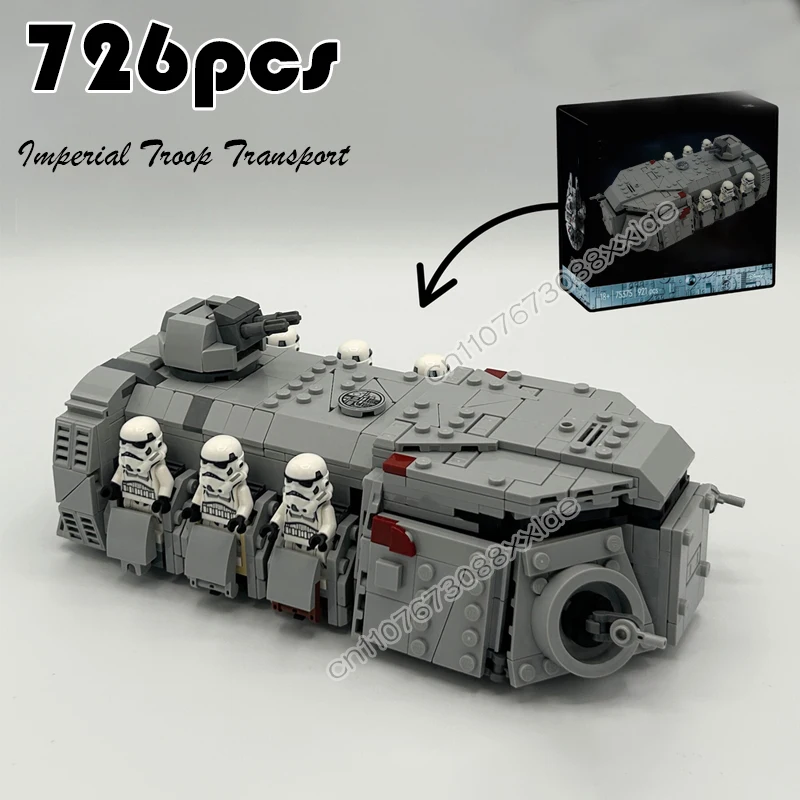 726 pièces MOC-240881 sans figurines K79-S80 Transport des troupes impériales (ITT) de Rebels blocs de construction briques jouets