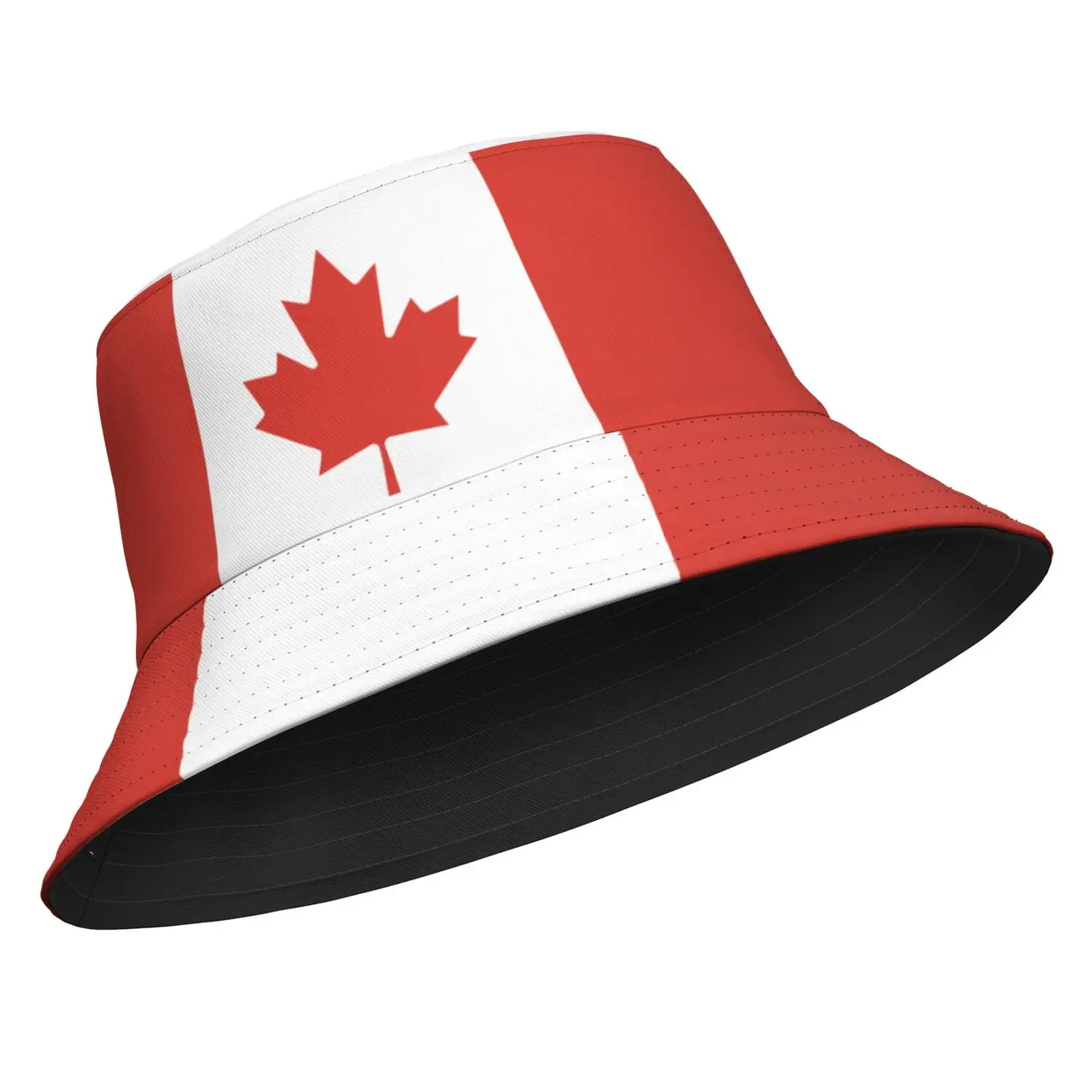 Canada Fisherman Hats Free Custom Made Name Team Logo Bucket Cap Travel French Nation Maple Leaf Flag Photo Headgear