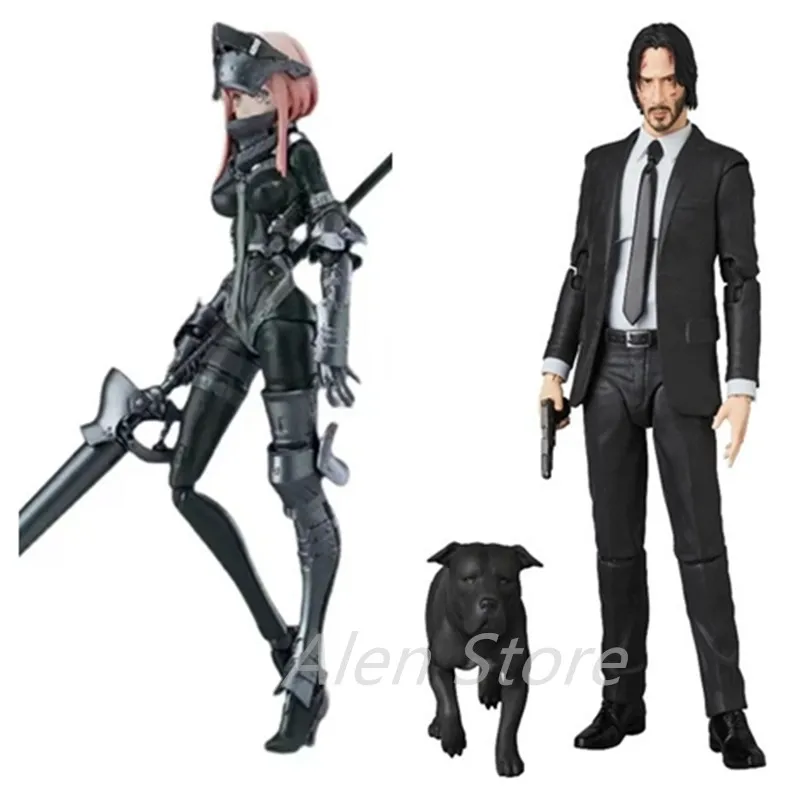 

Figma 491 FALSLANDER Lanze Reiter 6 дюймов Mafex 085 John Wick с собаками, фигурка, подвижная модель игрушки