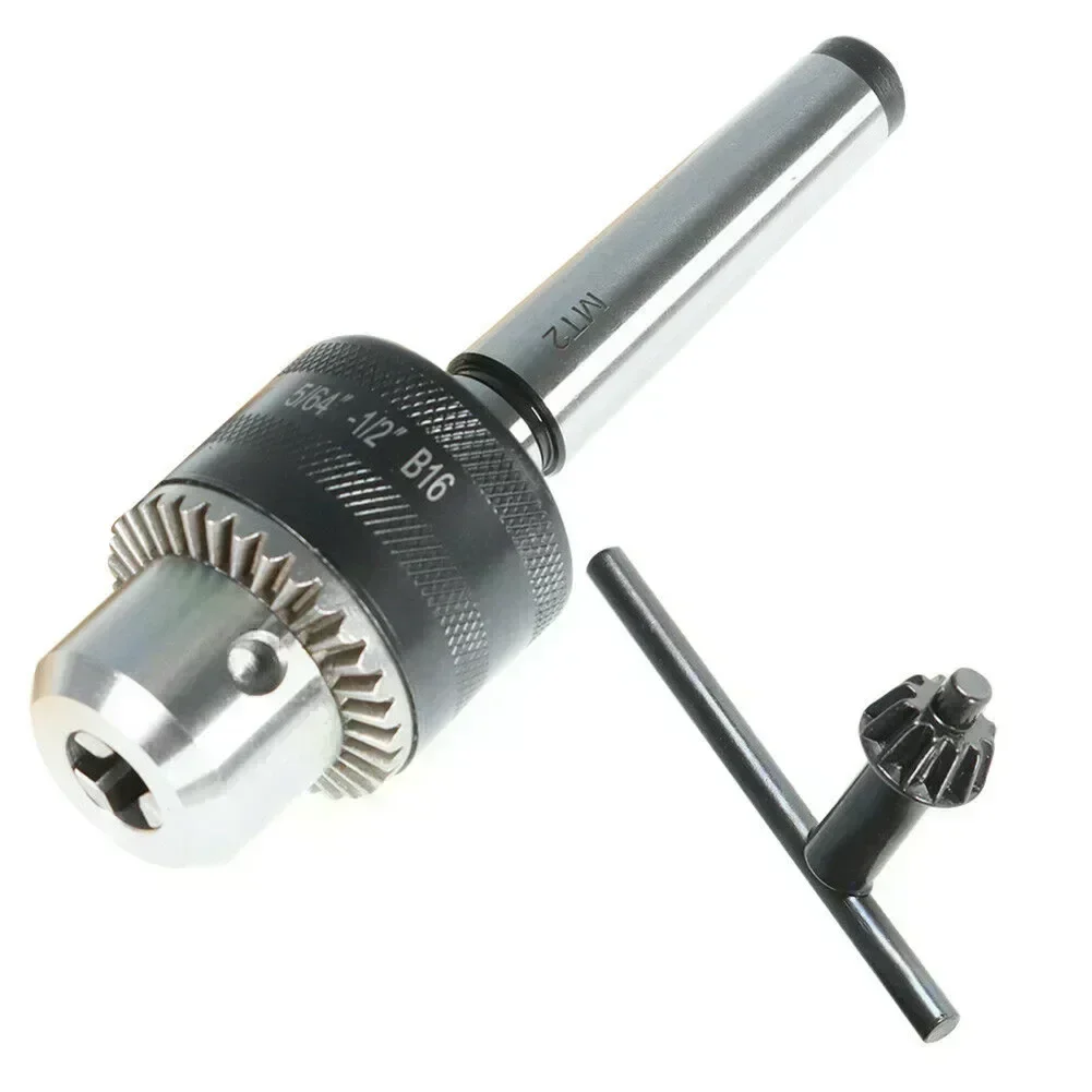 

5/64'' To 1/2'' Drill Chuck Tool With MT2 Morse Taper Arbor And Key For Lathe