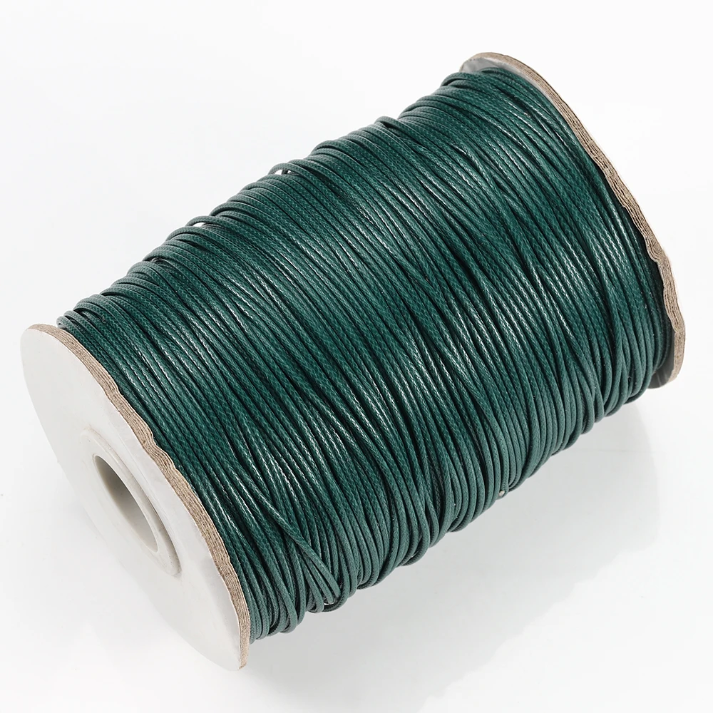 10 Meter mehrfarbiges rundes Wachsseil, geflochtenes Kunstlederseil für selbstgemachte geflochtene Anhänger-Armbänder, Zubehör