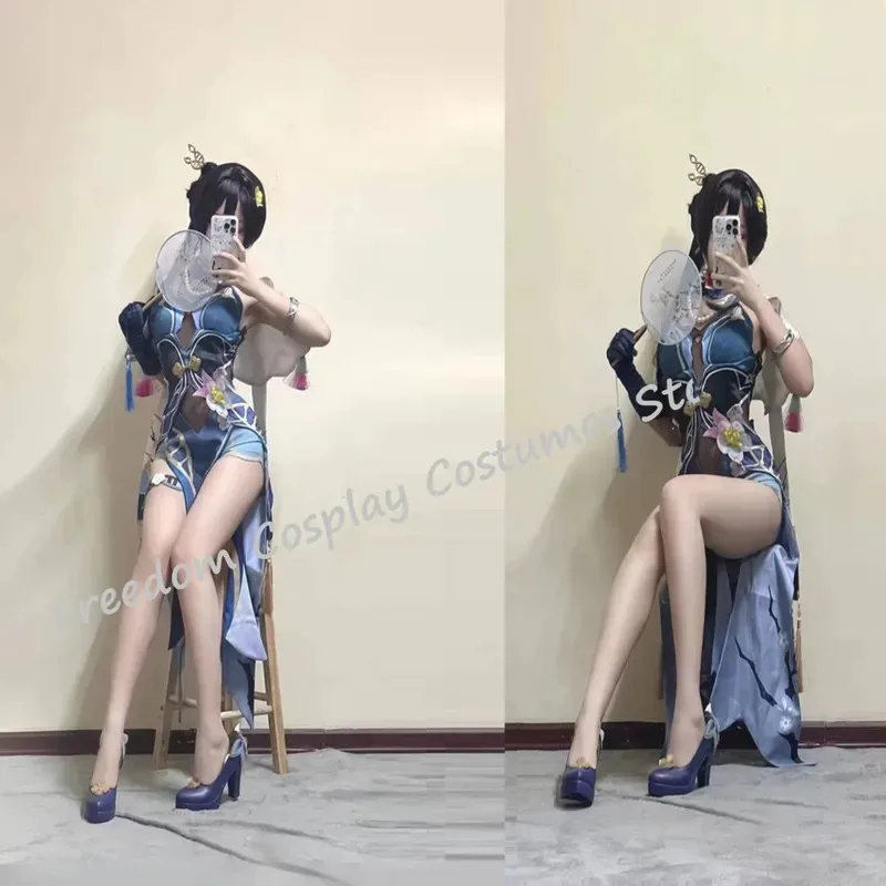 

Honkai Star Rail Complete Set RuanMei Cosplay Sexy Dress Costume Uniform Ruan Mei Shoes Perw;3'f,6;t.8'
