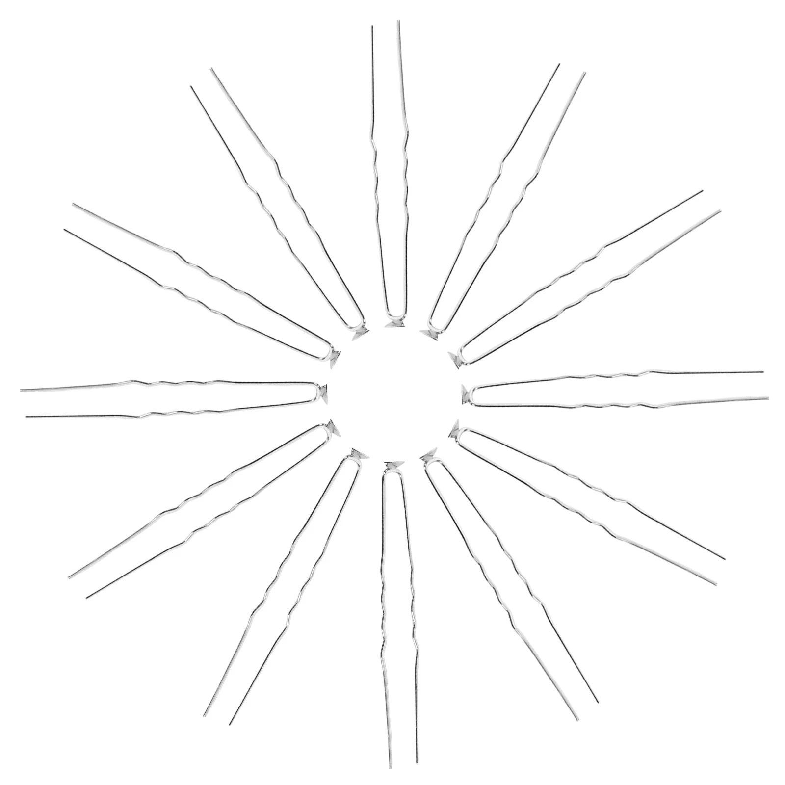 

50 шт. элегантные свадебные заколки U-образной формы металлическая французская вилка для волос свадебные аксессуары для волос для шиньона булочка серебро 6 мм