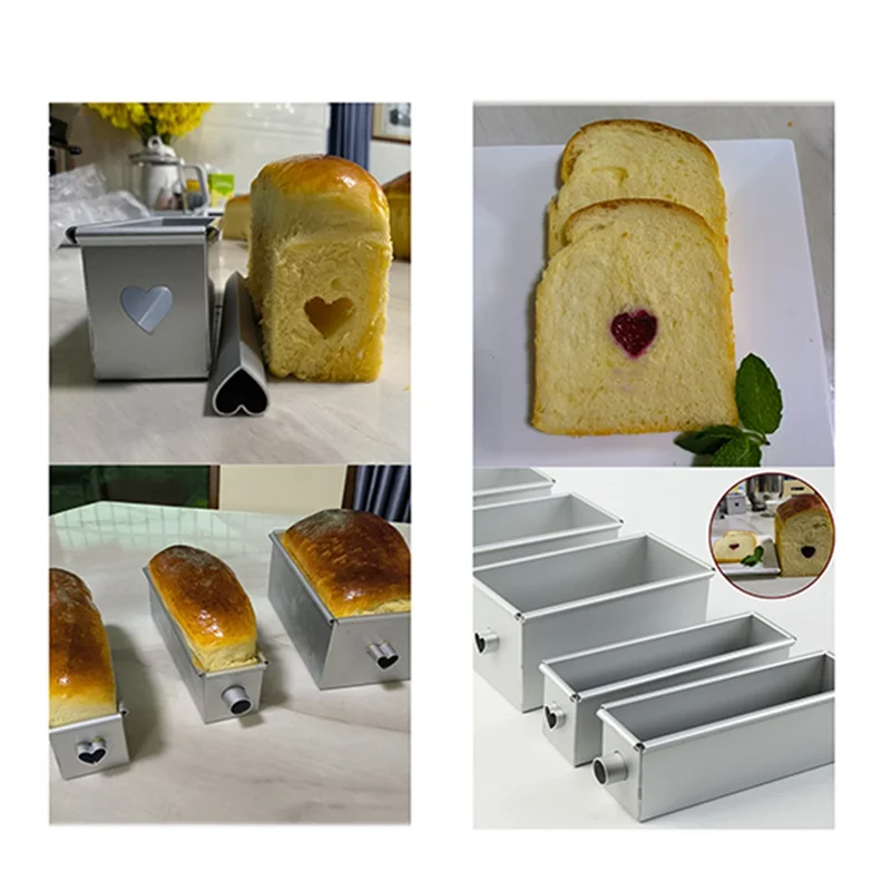 ABUL-Heart Cake Mold Pound Cake Mold With Center Tube Square Cake Mold Sandwich Bread Mold Hollow Ancient Cake Mold