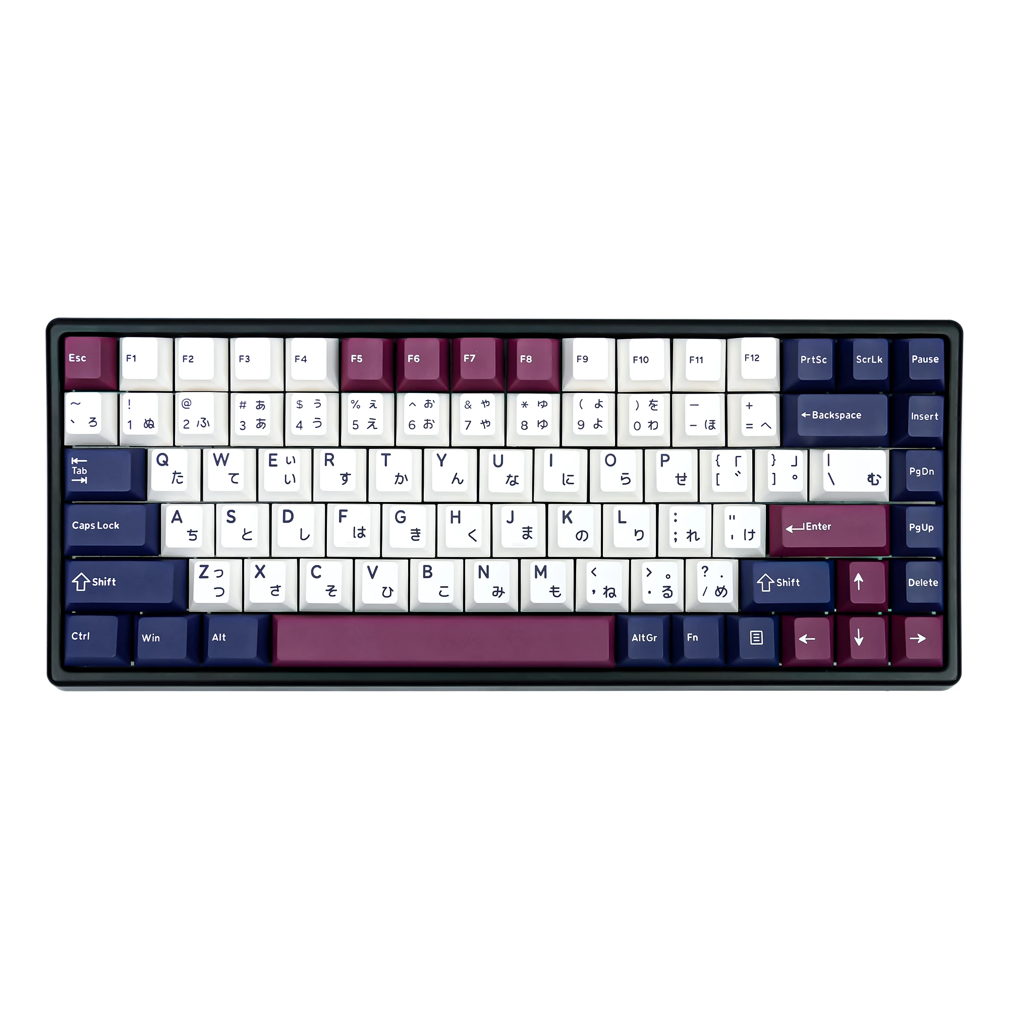 

GJ Mobius Keycap Set PBT Doubleshot Cherry Profile for Gaming Mechanical Keyboard Laser Laser Hirigana Cryillic Hangual Alice