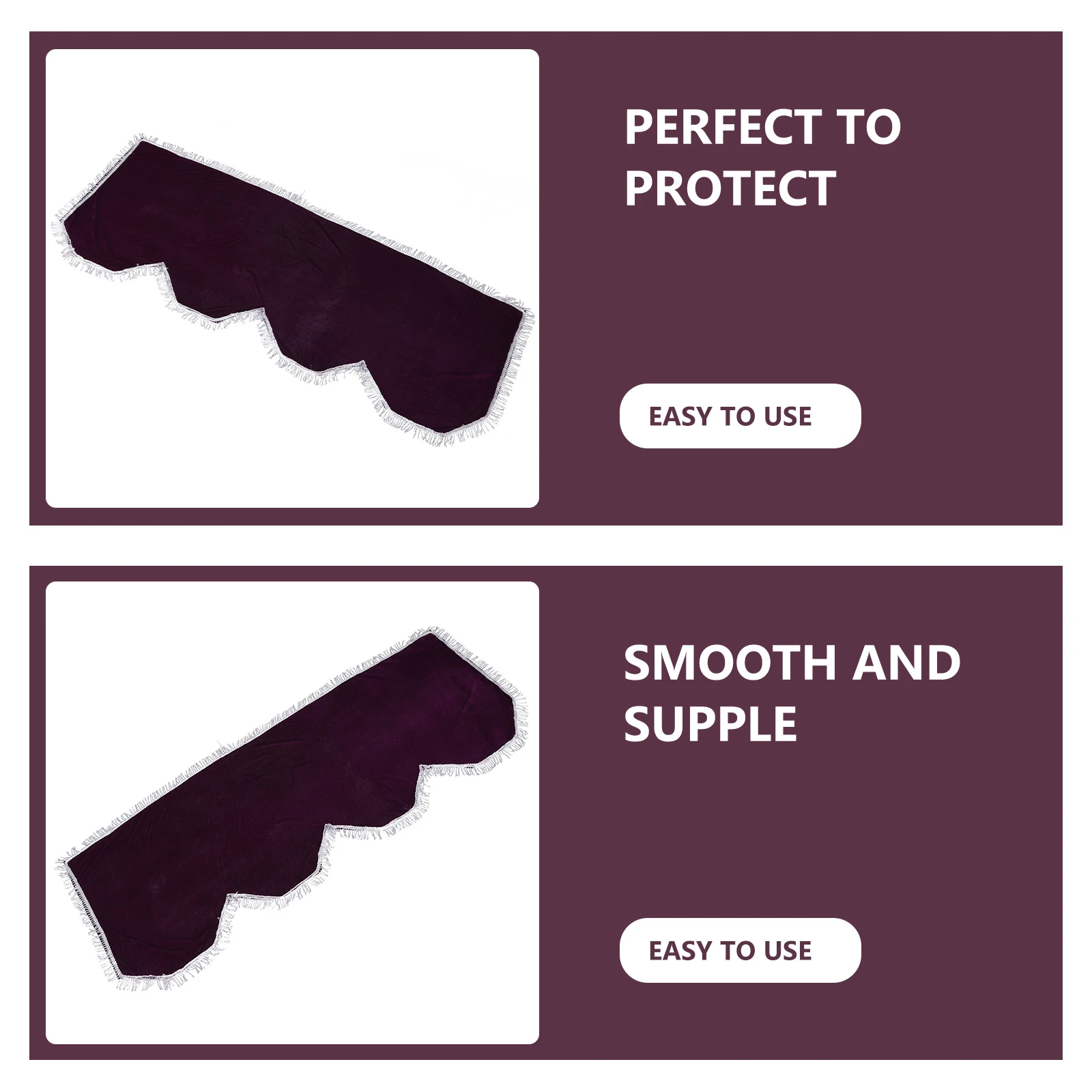 

Key Piano Cover Keyboard Instrument Cloth Simple Keyboards Purple Golden Velvet for