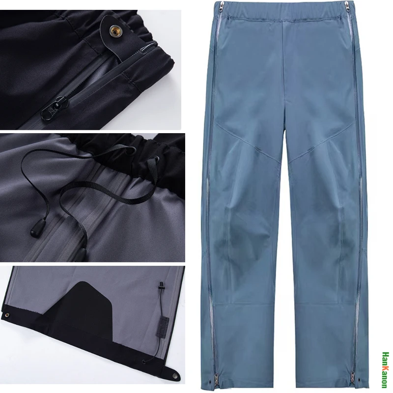 

Outdoor Hiking Pants: Tech Waterproof & Breathable Fabric, Full Seam Sealing, Windproof & Water Resistant for Adventure Unisex