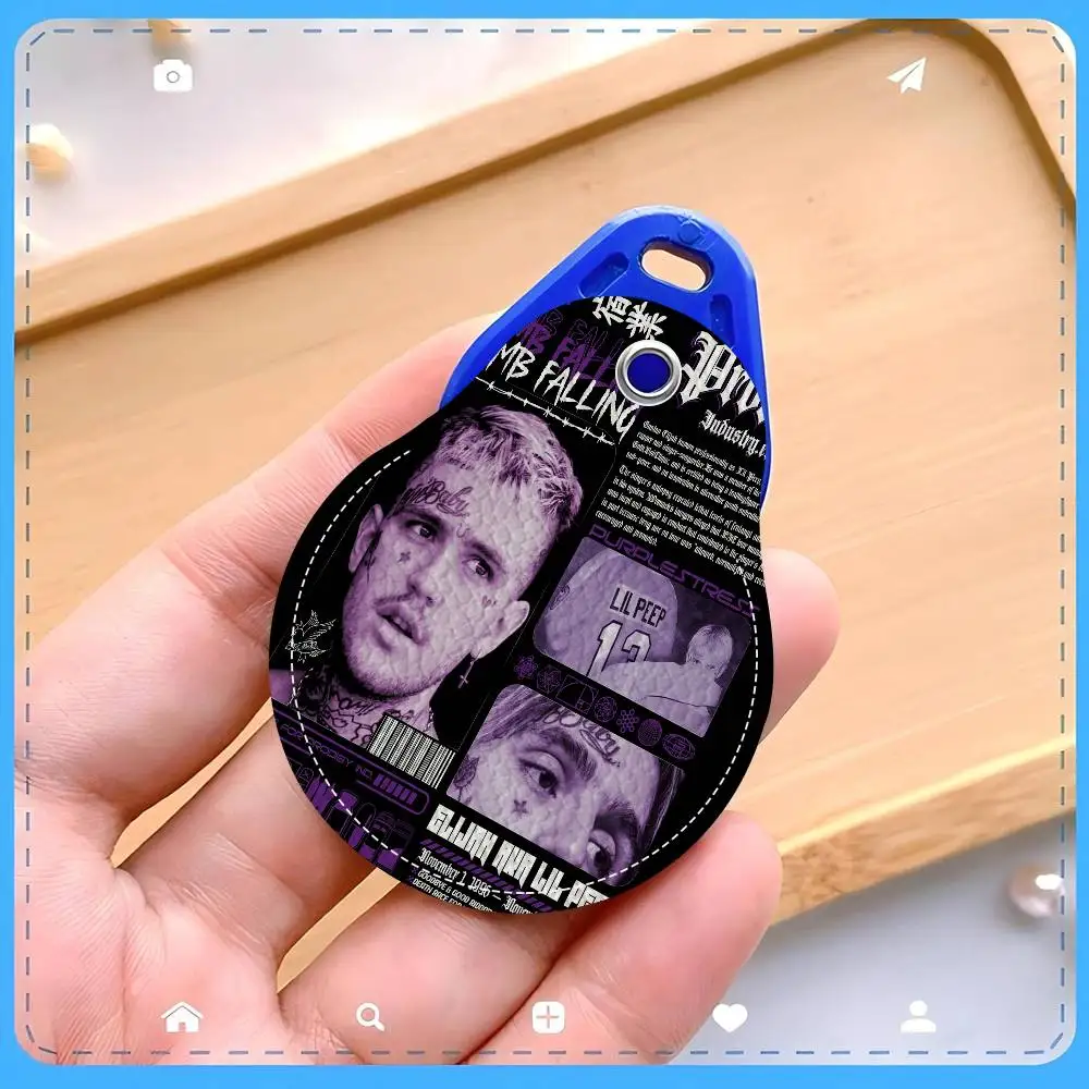 مغني الراب ليل اللمحة حامل بطاقة الوصول الغطاء الواقي مصعد القرب بطاقة حالة الحيوانات الأليفة مكافحة فقدان جهاز تعقب #6