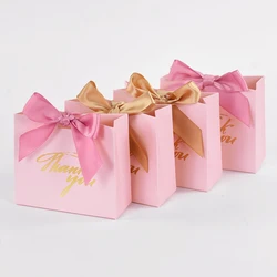 24Pcs Thank You Gift Bags Wedding Favors for Guests Cookie Candy Packaging Box Kids Birthday Party Baby Shower Decor Supplies