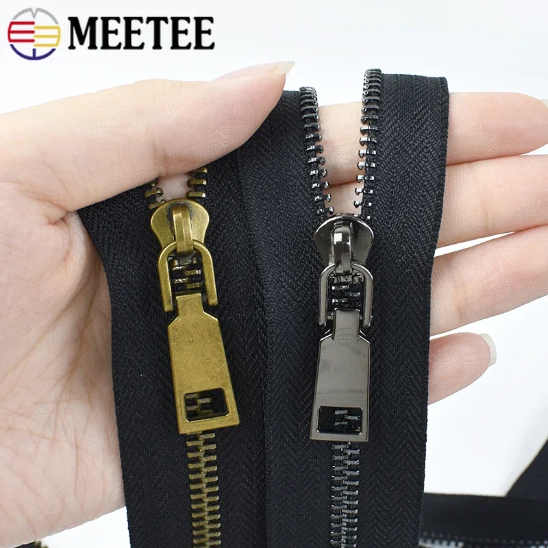 2/5meters 5# Fém zippers Magnószalag vel Zsip Húzóerő Sliders számára ruhák Zsák Ruha Összevarrás javító kits decorativa Materiális kiegészítők