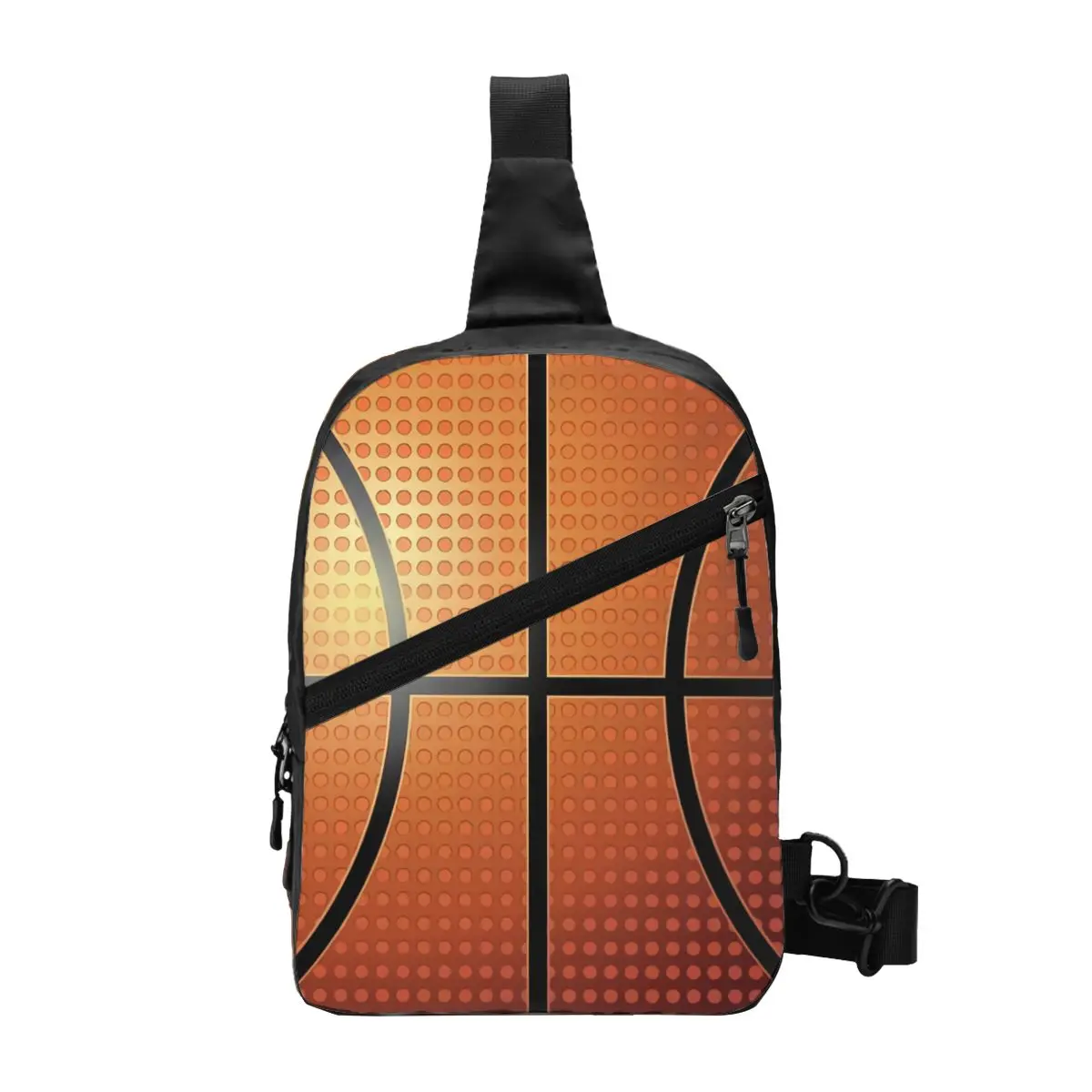 

Custom Basketball Texture Sling Chest Bag Customized Crossbody Shoulder Backpack for Men Traveling Daypack