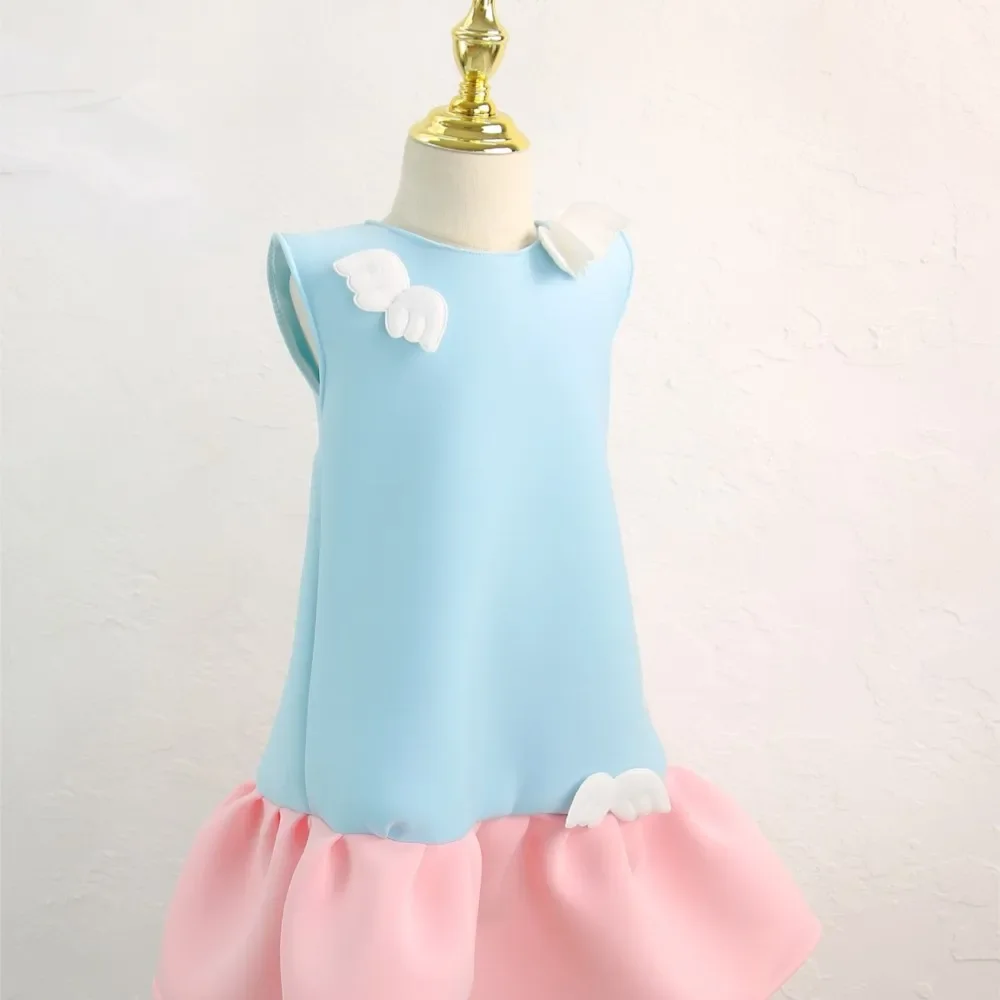 2024 New Summer Wings Luxury Holiday Dress New One-piece Wedding Spanish Children Kid Clothes For Baby Girl Dress Party Costumes